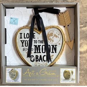 Gold and Black Heart Decor